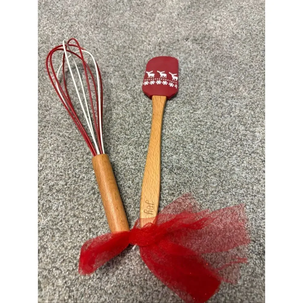 Holiday spatula and whisk set